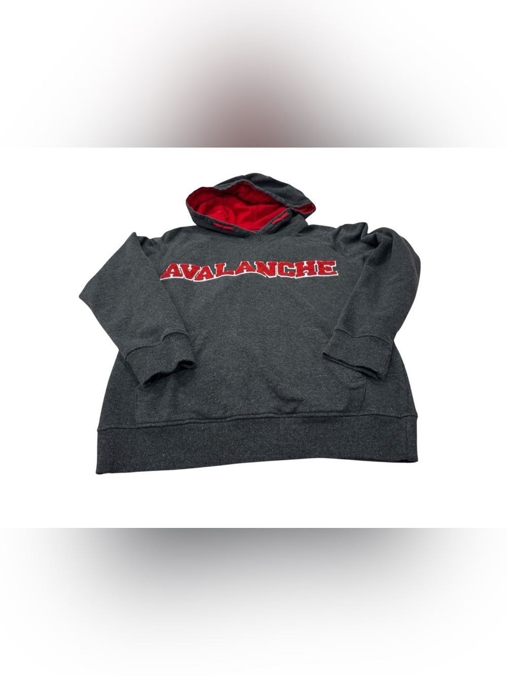 Avalanche Black Hoodie with Red Accent